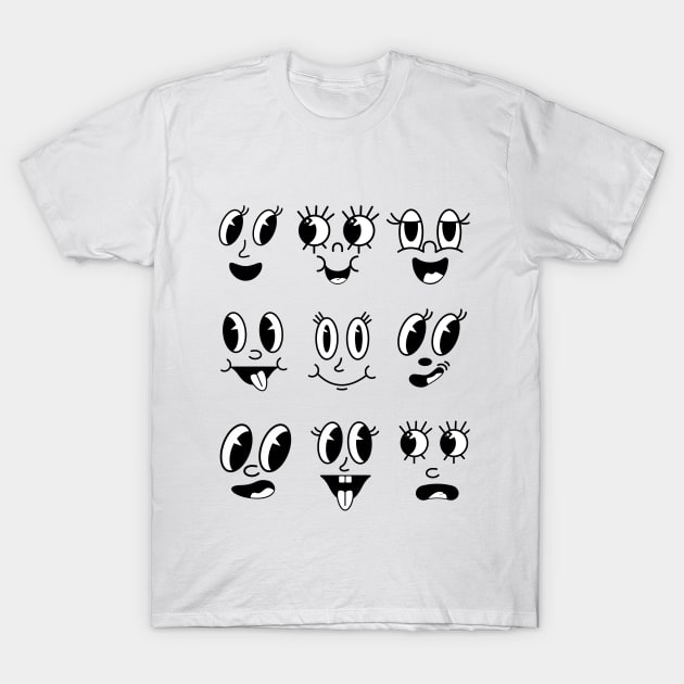 Doodle Face T-Shirt by FinnRosman